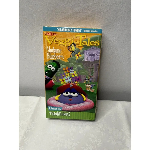 1999 Sealed VeggieTales - Madame Blueberry: A Lesson in Thankfulness (VHS, 1999) - Picture 1 of 2